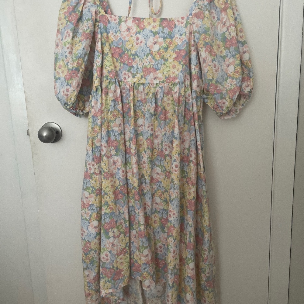 Joe Fresh x Jillian Harris Pastel Floral Dress Size M NWT